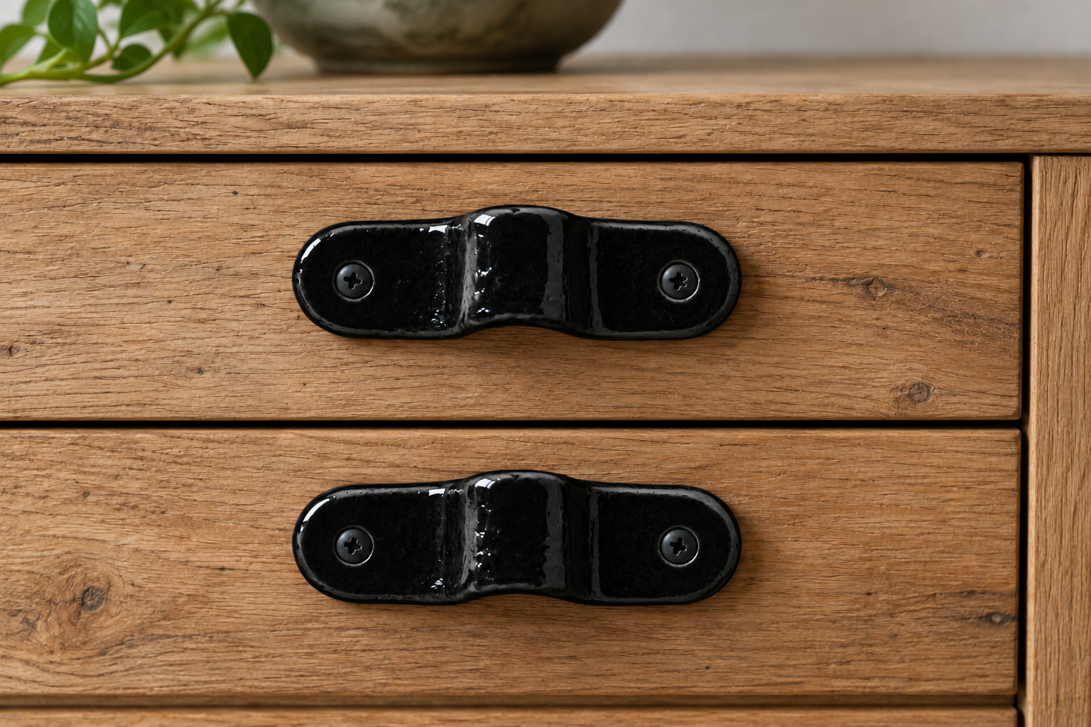 Ceramic drawer pulls - black - Image 2